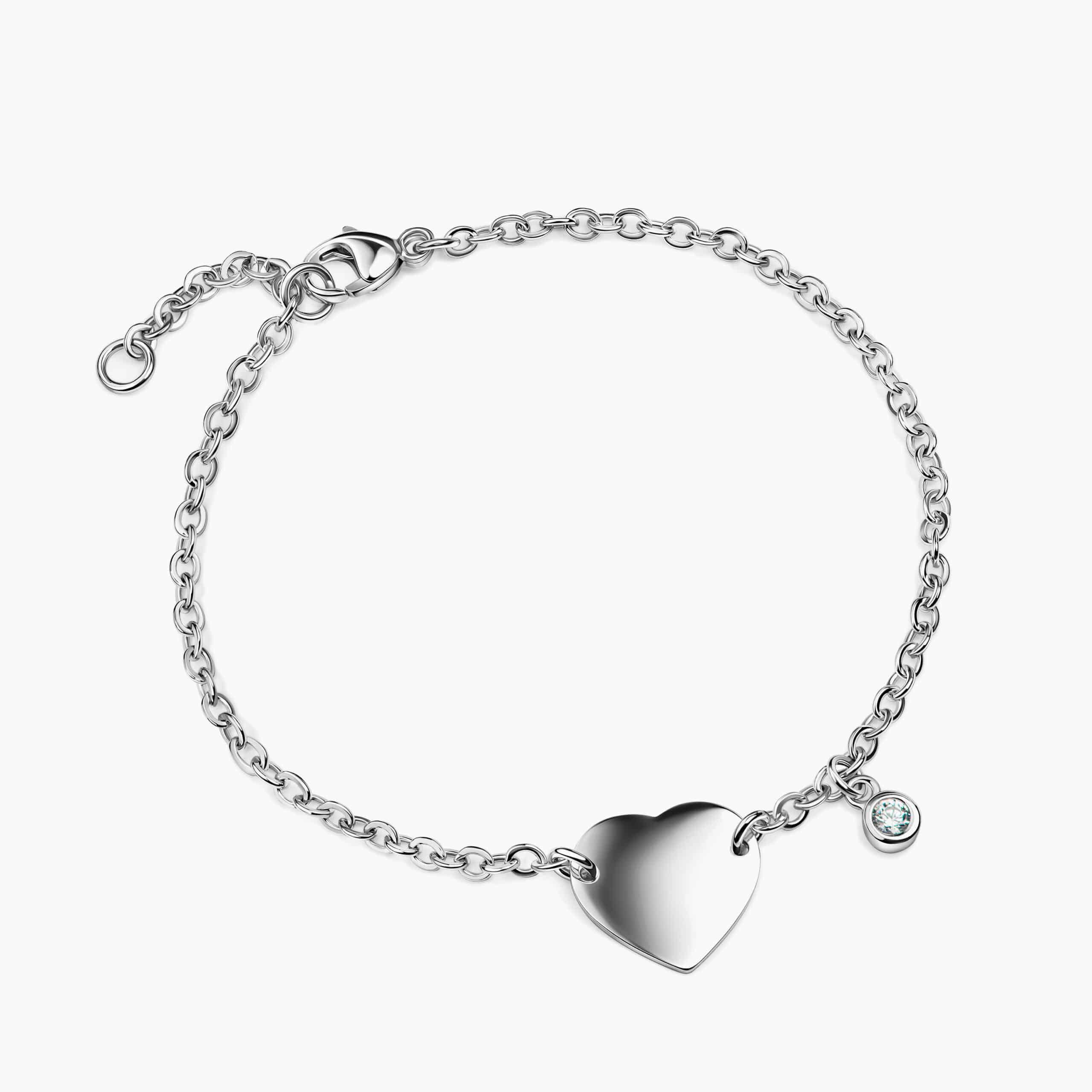 Carl Dillenius Bijouterie - Damenschmuck - Produkt: Armband Herz Zirkonia